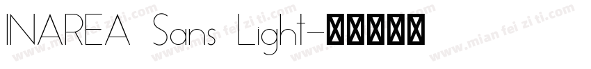 INAREA Sans Light字体转换